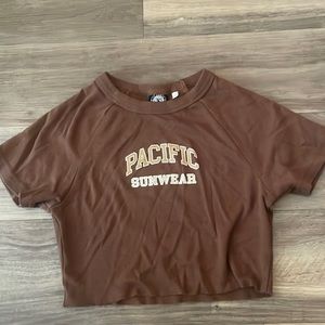 Pacsun Brown Crop Top